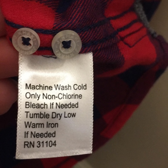 NWT-Boys Buffalo Plaid Button-up Shirt - Picture 6 of 12